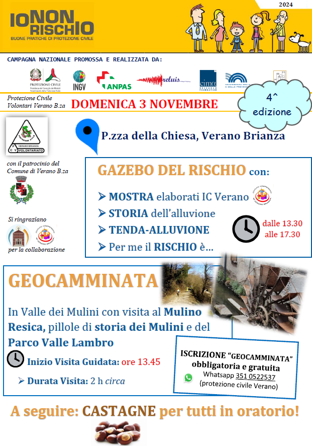 io non rischio_verano brianza_protezione civile